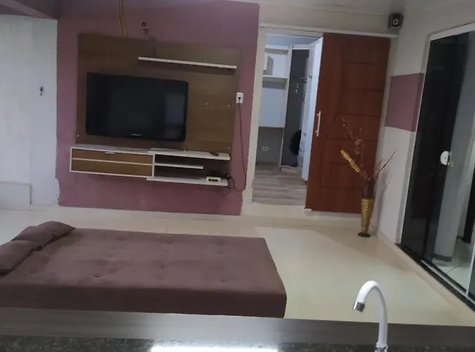 Espaço único com churrasqueira